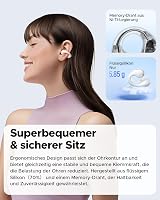 SoundPEATS PearlClip Pro Bluetooth Fülhallgató, Fülre Csíptethető, 5.4 Bluetooth, 3D Hangzás, 24 Órás Üzemidő, Gyorstöltés, IPX5 Vízálló, 12 5