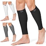 CHARMKING Calf Compression Sleeve for Women & Men Circulation (3 Pairs) 15-20 mmHg is Best Support for Running Cycling