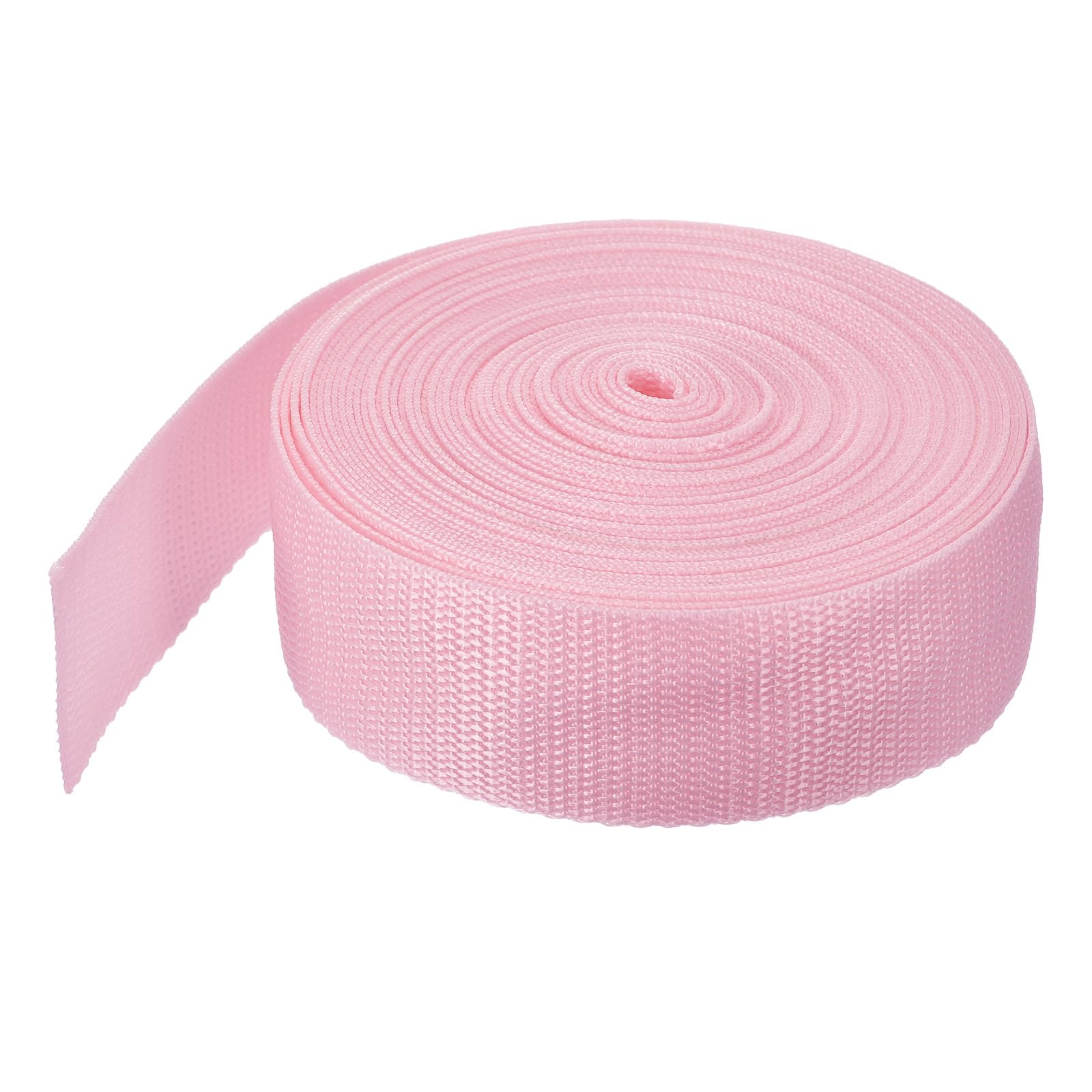 MECCANIXITY Lightweight Polypropylene Webbing Strap 1.5" 10 Yard Backpack Strapping Band Light Pink for Outdoor Luggage Cargo Straps