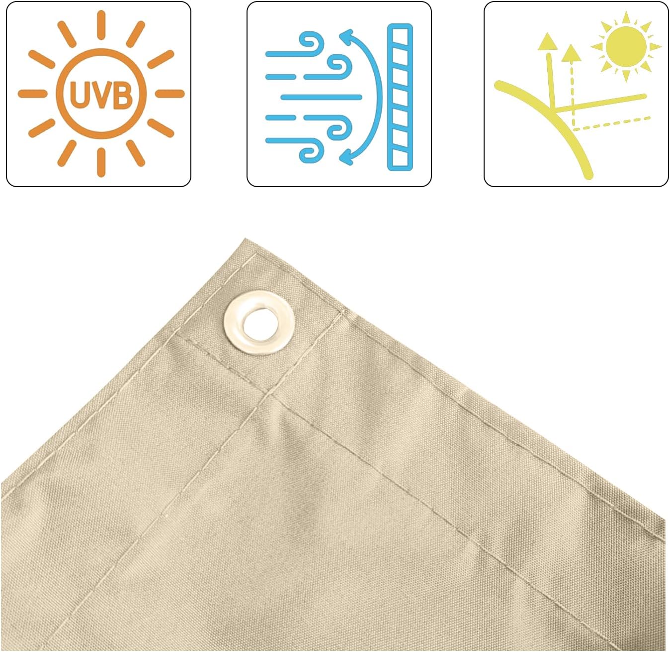 4'x25' Dark Green Privacy Fence Screen, 100% Solid Non-See-Through Privacy Fence Panel, Garden Privacy Fence, Full Privacy for Balcony, Backyard,Porch, Railing and Pool