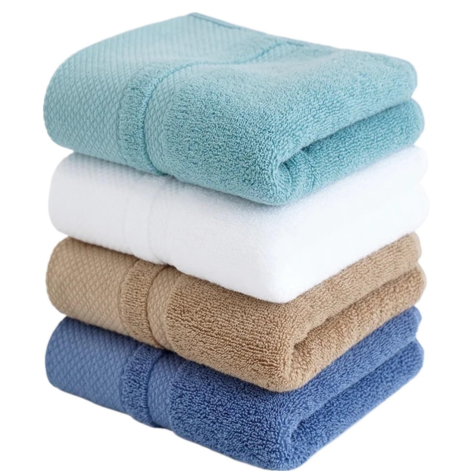 FGUJSUR Hand Towels 4pcs/Set Cotton Hand Towel Set Lightweight And Highly Absorbent Quick Drying Thicken Soft Face 35x75CM(Color2)