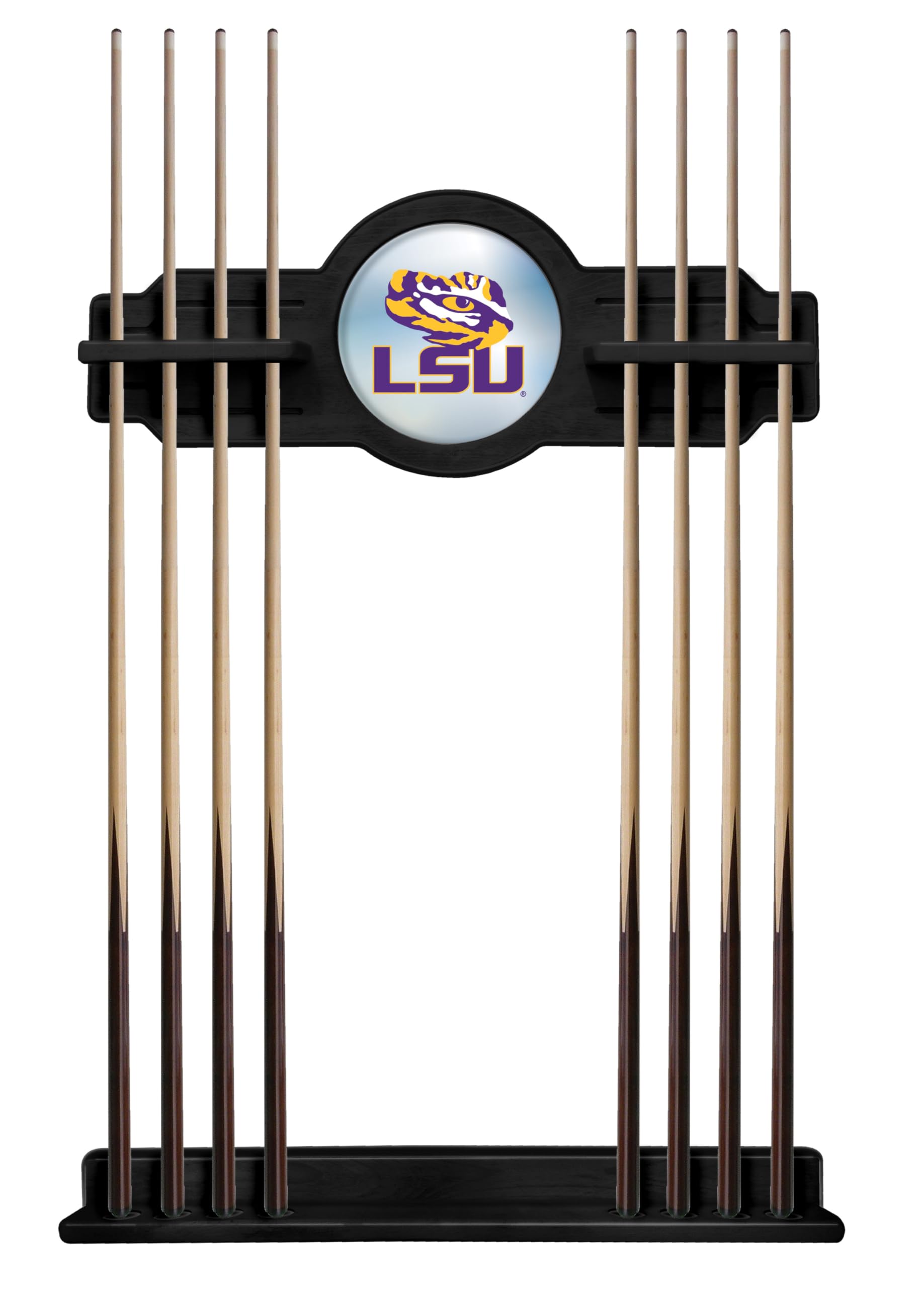 Louisiana State Cue Rack in Black Finish by Holland Bar Stool