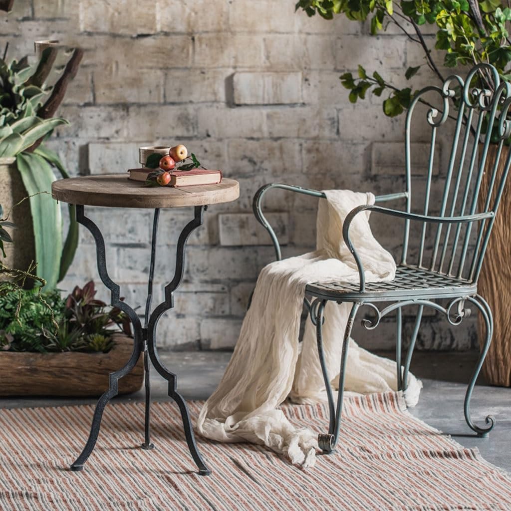 Rocking Chair Late 20th Century Vintage Wrought Iron Rocker Chair