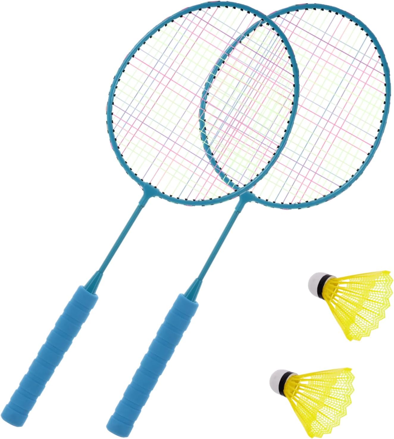 Racket Sports Outdoor Badminton Shuttlecocks Playthings Badminton Kit Blue Plastic
