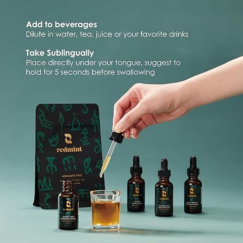 Miniatura 5 de Redmint Cordyceps - Tintura de hierbas de hongos - Deportes y físicos  Arraigado en la sabiduría antigua de TCM  Suplemento de mezcla de hongos para