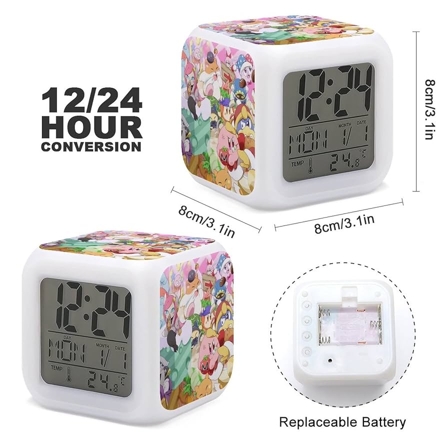 Amazon.co.jp: 星のカービィ 目覚まし時計,目覚まし時計 LED