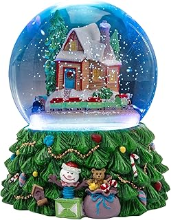 Revolving Christmas Train Snow Globe