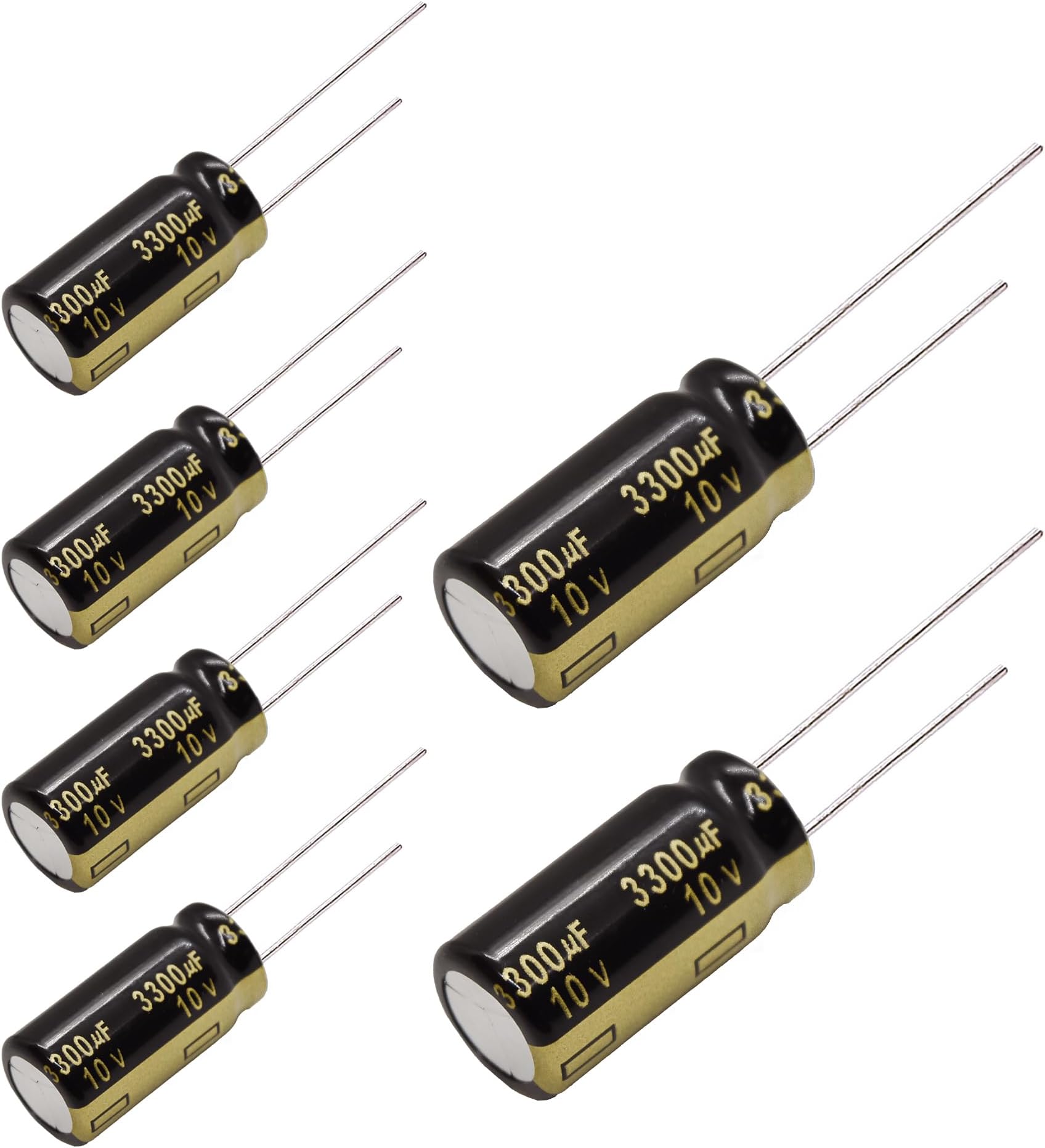 Replacement for 6 pcs Panasonic FM Series Capacitors 10V 3300uf Low Impedance