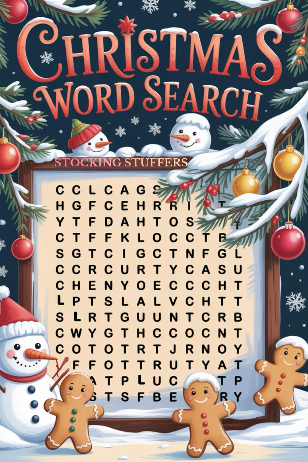 Stocking Stuffers: Christmas Word Search for Adults & Teens: 200 Holiday Themed Puzzles with Solutions