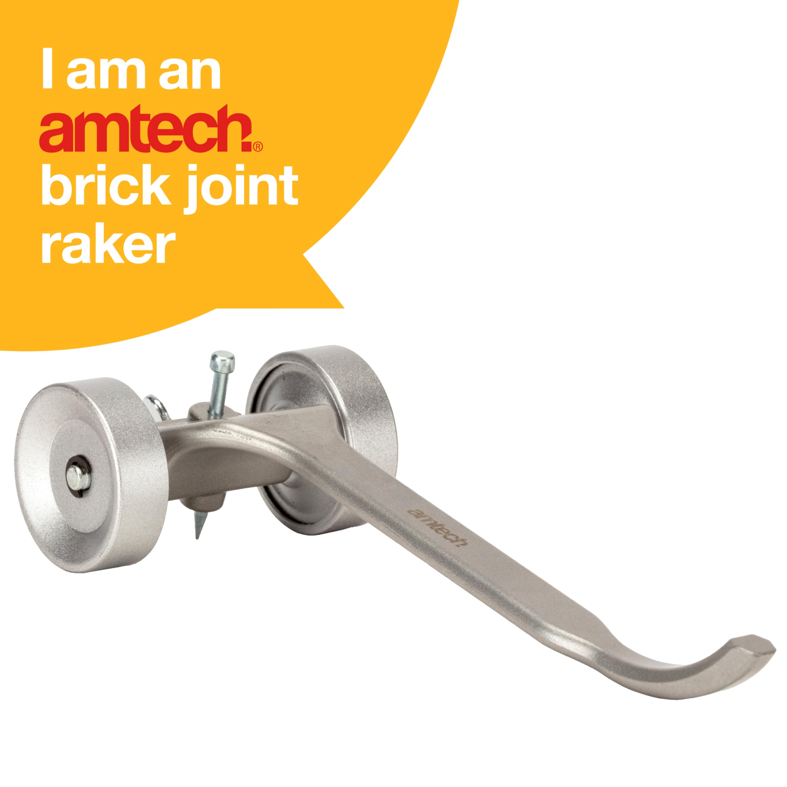 Amtech, Brick Joint Raker for Home DIY Durable Aluminium Alloy, Easily Removes Mortar from Brick Joints - Image 2