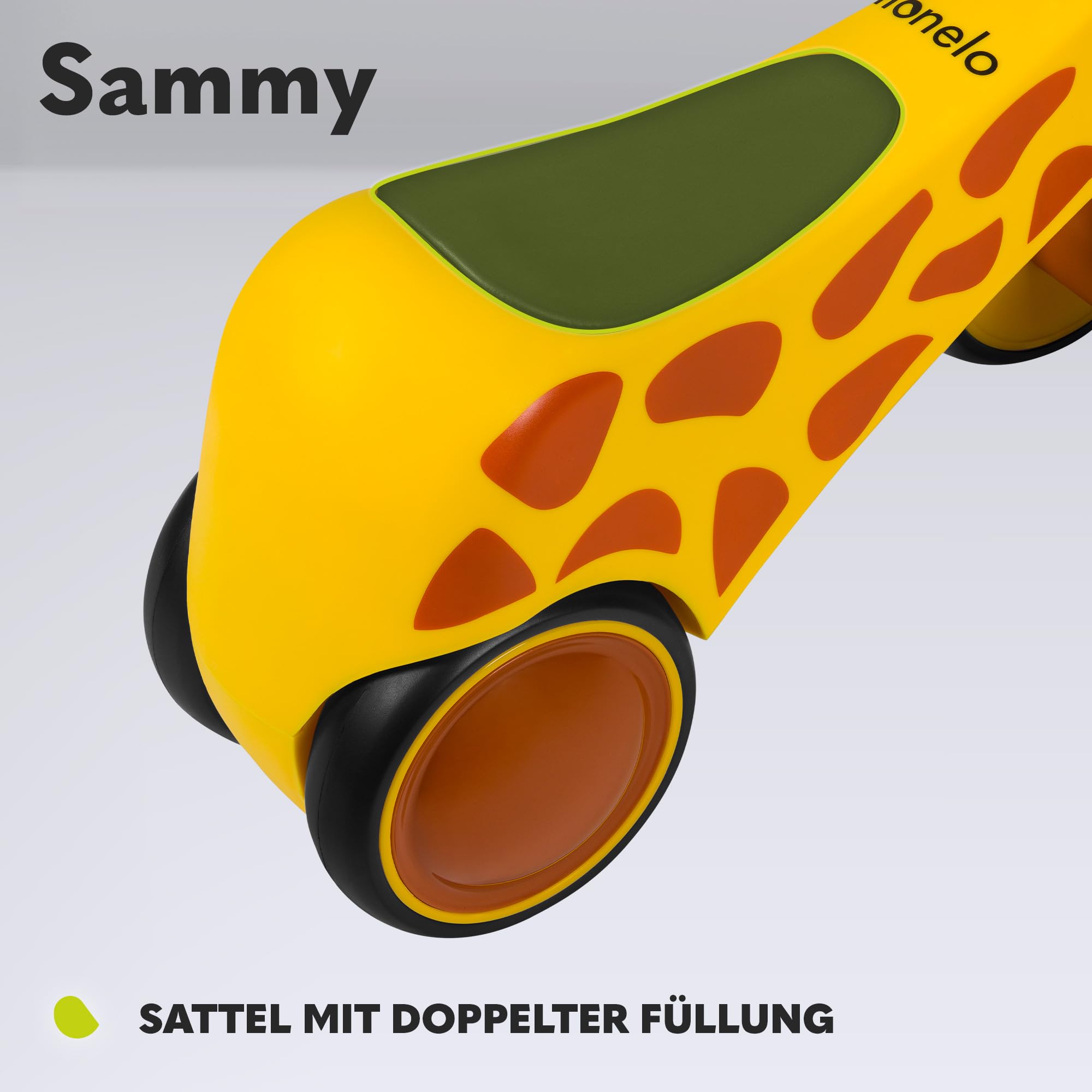 LIONELO Sammy Laufrad ab 1 Jahr, Fahrrad ohne Pedal für 12-36 Monate Babys, Lauflernrad mit 4 Rädern bis 25 kg, rutschfeste Griffe, Baby Spielzeug - Erstes Laufrad für Jungen und Mädchen
