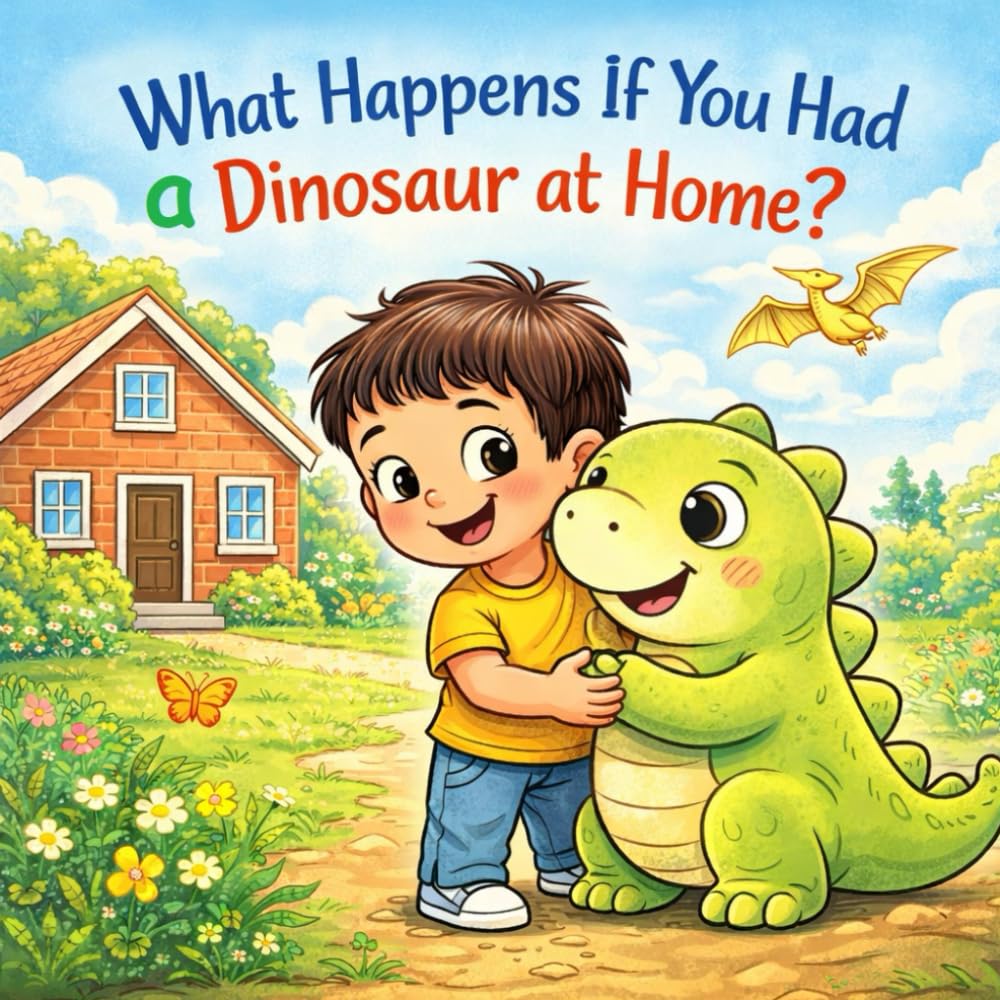 What Happens If You Had a Dinosaur at Home ?: A Story For Kids About Friendship, Imagination, and a Very Friendly Dinosaur.