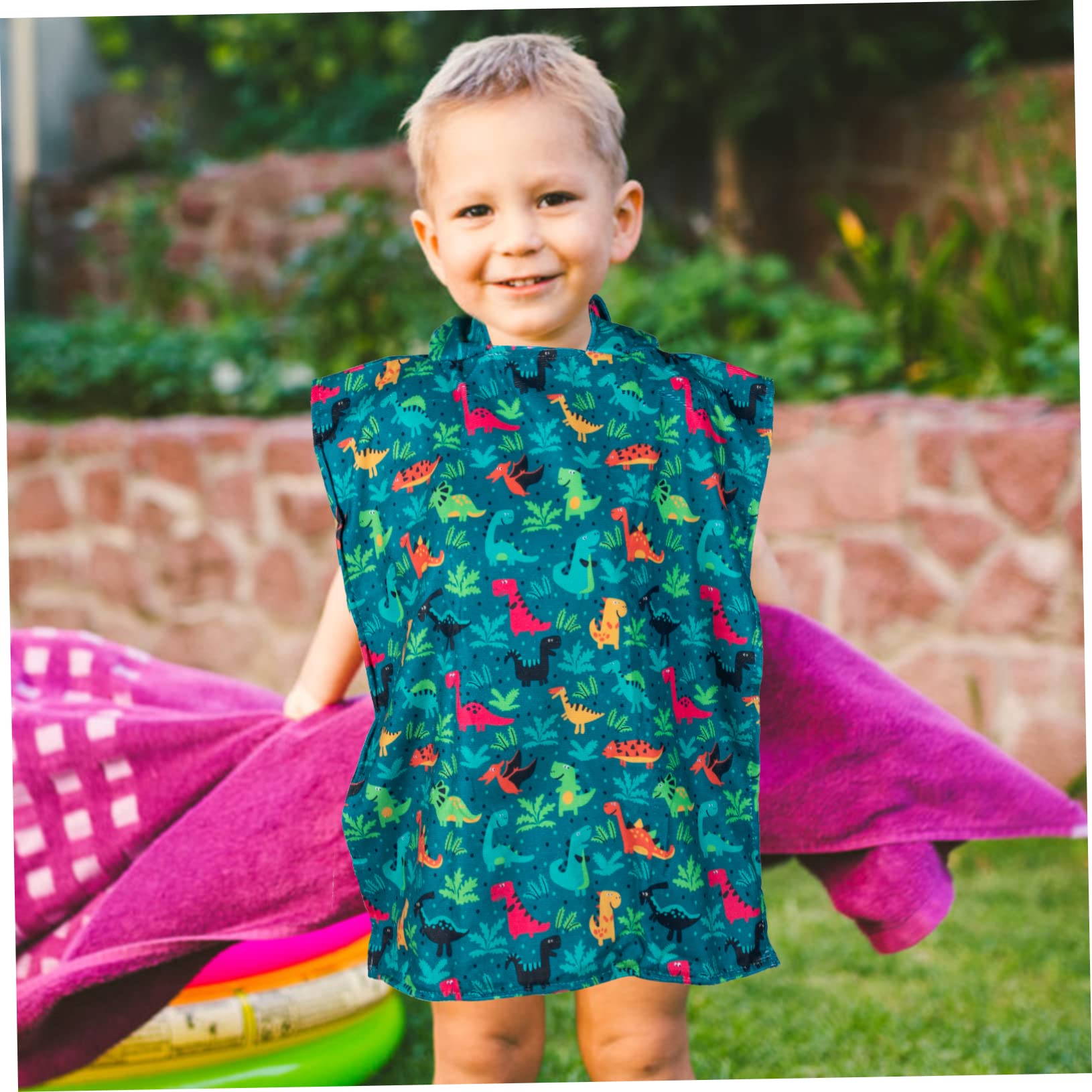 DECHOUS 2piezas Toalla De Baño Infantil Capucha Toalla Absorbente para Playa y Piscina Diseño De Microfibra Suave y Amigable La Piel para Bebés y Niño Niña