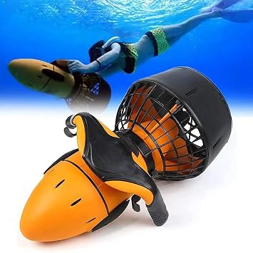 Submersible Sea Scooter, Rechargeable, 300W Diving Swimming Booster, 30M Underwater Max Speed 6Km/h for Water Sports Pool Diving Snorkeling Sea Adventures