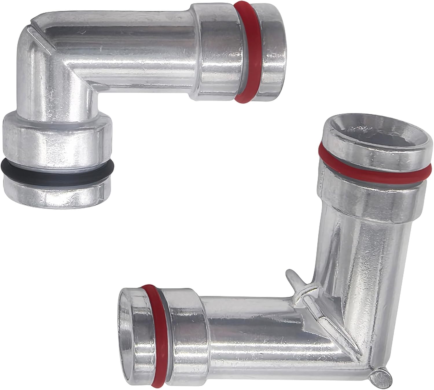 Upgrade Aluminum HVAC Heater Hose Elbows Hose Connector Kit For 95-05 Buick Lacrosse Lesabre For 95-02 Chevrolet Camaro Impala For Oldsmobile 88 98 For 95-08 Pontiac Bonneville Firebird etc.
