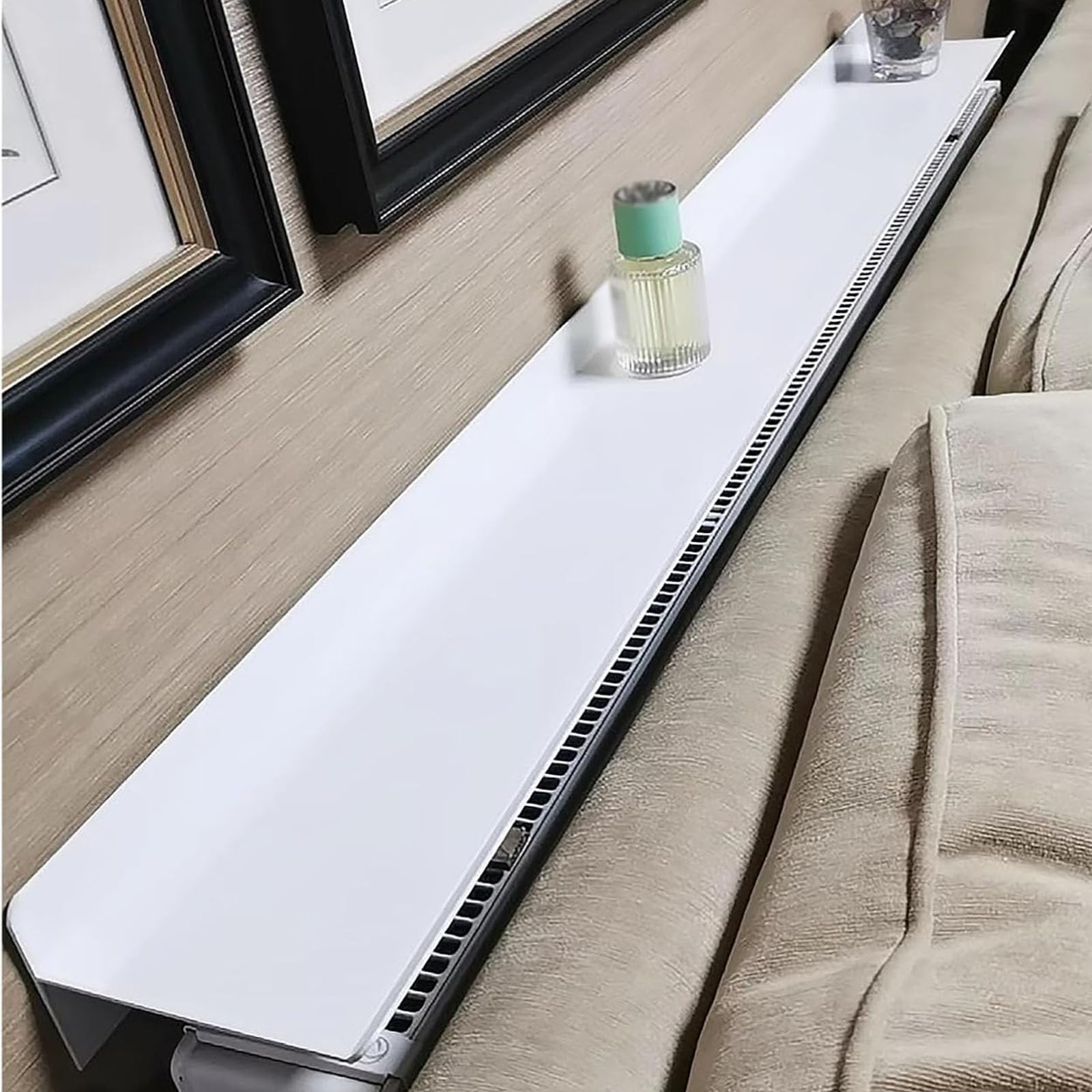 Étagère radiateur salon : pose sans perçage et déco murale
