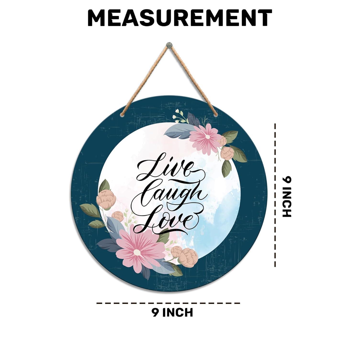 RAG28 Wooden Live Laugh Love Wall Hanging for Wall decor | Home Decor Item | Size: 9X9 Inches offers donot miss 2 RAG28 Wooden Live Laugh Love Wall Hanging for Wall decor | Home Decor Item | Size: 9X9 Inches offers donot miss