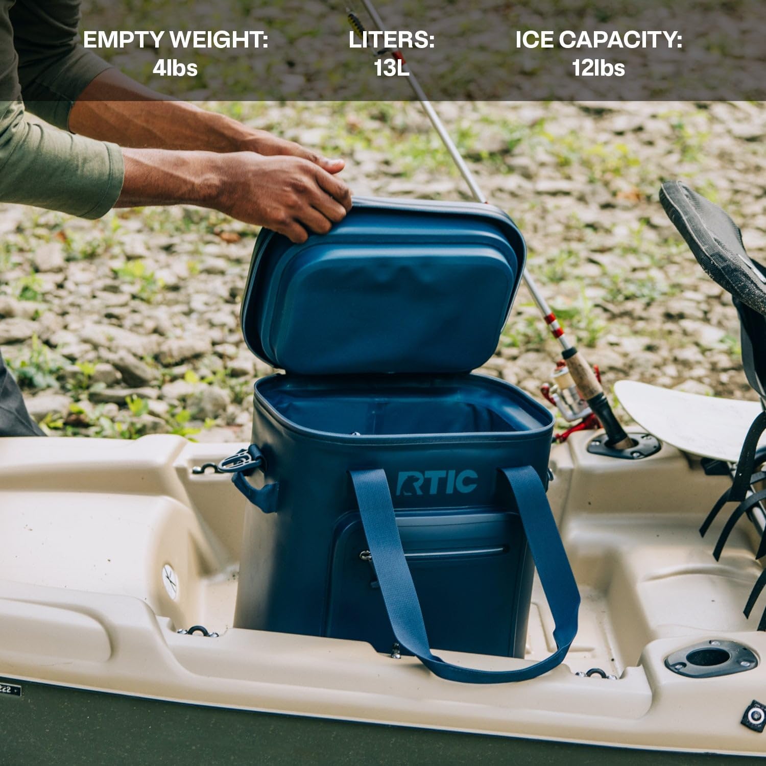 RTIC 20 Can Ultra-Tough Soft Cooler Pro, Insulated, Waterproof, Leak Proof, Portable Floating Bag for Beverage, Drink, Lunch, Outdoor, Beach, Car,Camping, Picnic, Fishing, Boat