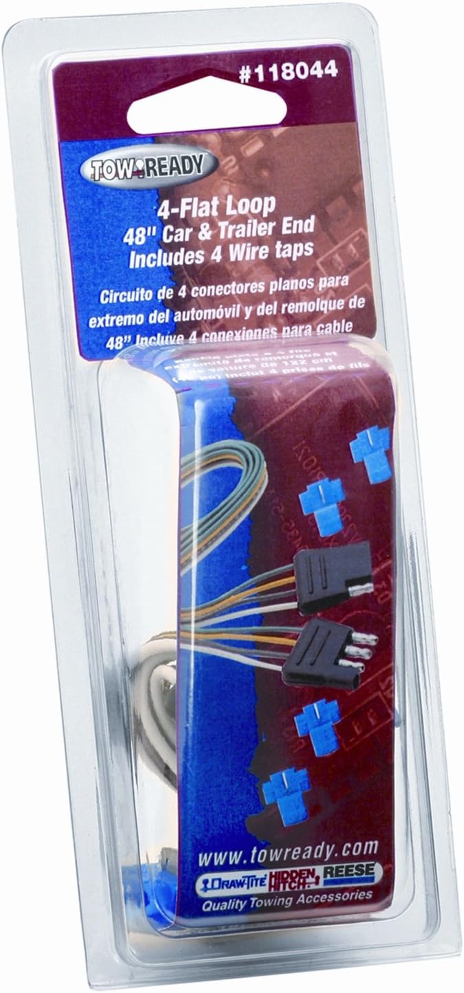 Tow Ready118044 48" Long 4-Flat Plug Loop