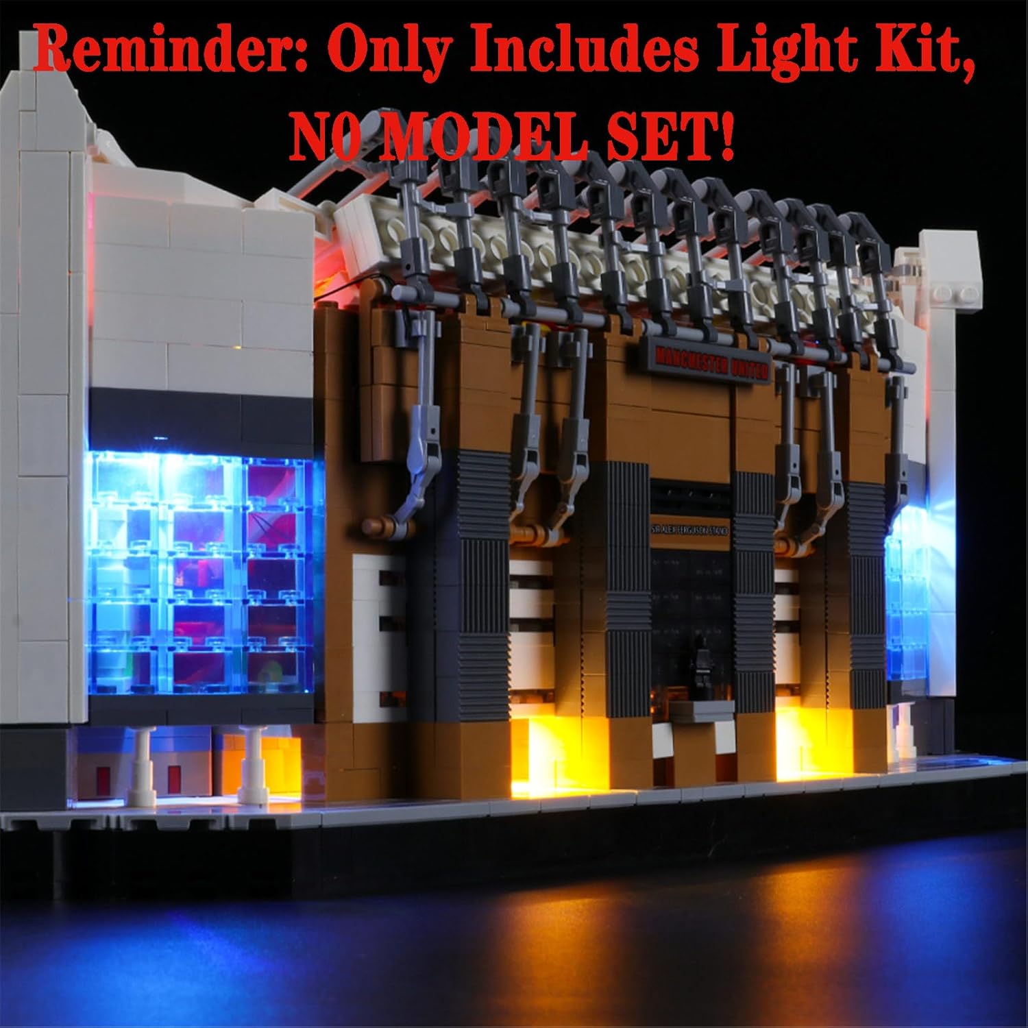 LED Light Set Compatible with Lego 10272 Old Trafford - Manchester United Creator Expert Building Blocks Model - Model Set NOT Included