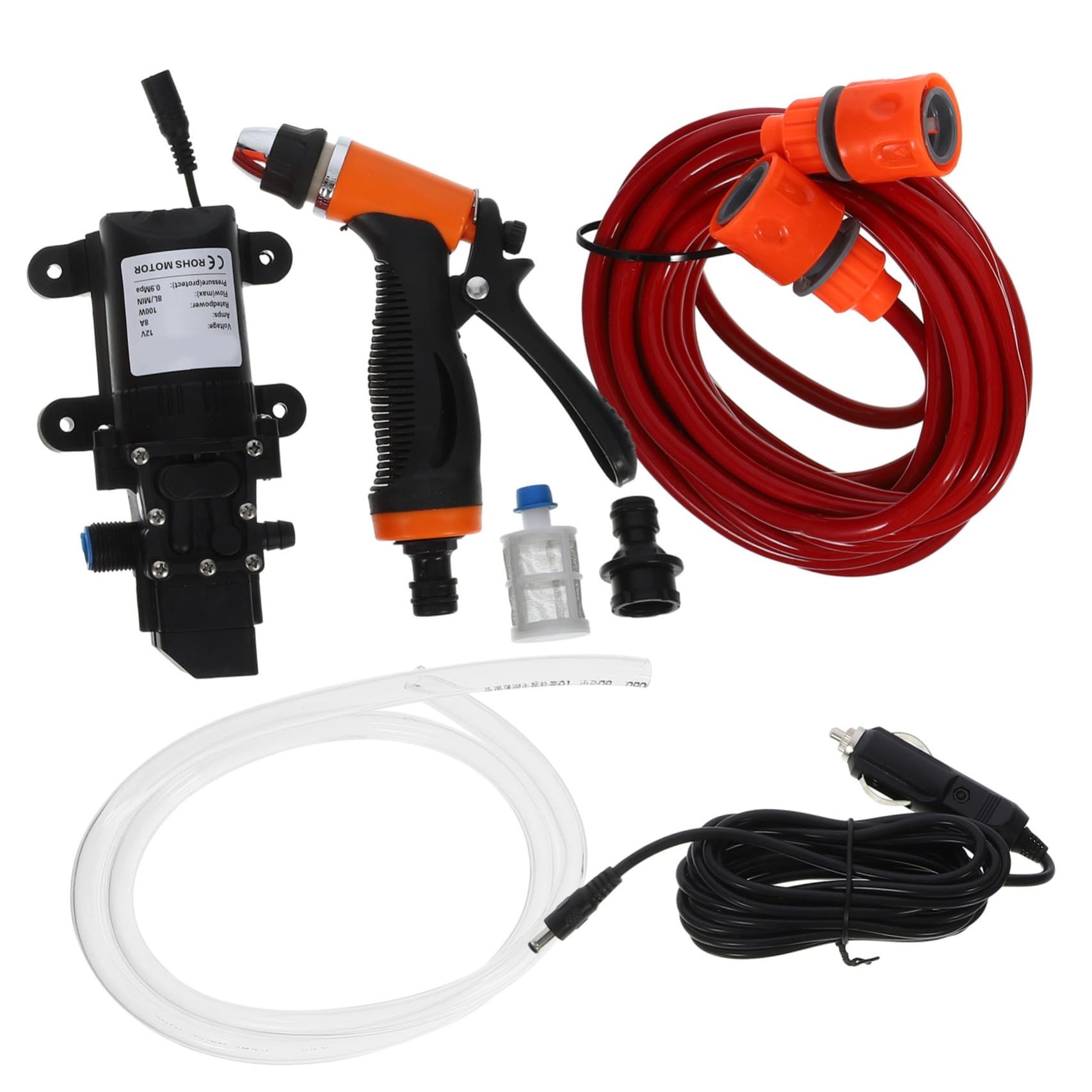 Bomba de Agua de Alta Presión 12v Autocebante Portátil