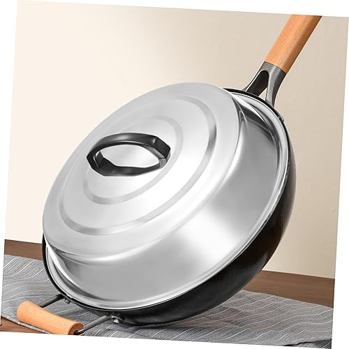 Miniatura 8 de Tapa redonda de acero inoxidable para cocinar al vapor para cocinar a la plancha y parrilla, utensilios de cocina versátiles para parrilla superior
