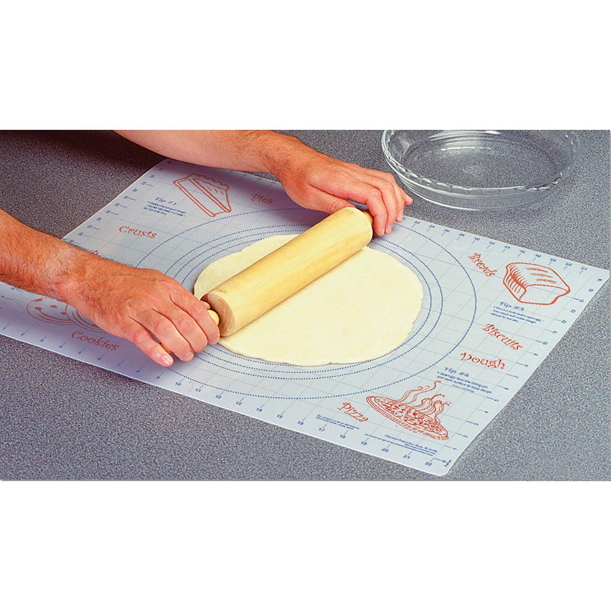 Cut N' Funnel Large Premium Flexible Plastic Pastry Mat 24