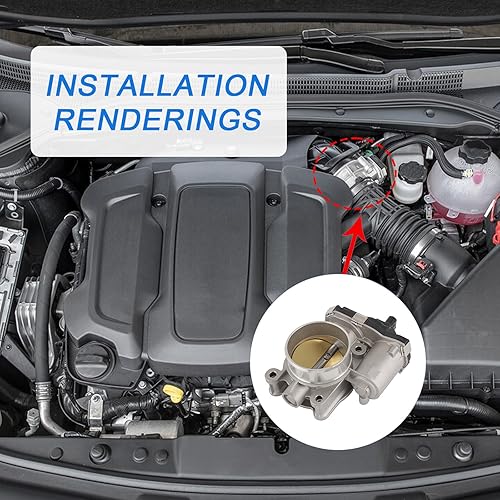 Miniatura 7 de Cuerpo electrónico del acelerador compatible con Buick Lacrosse Regal Verano Chevy Captiva Sport Equinox Impala Malibu Orlando GMC Terrain L4 2.4L