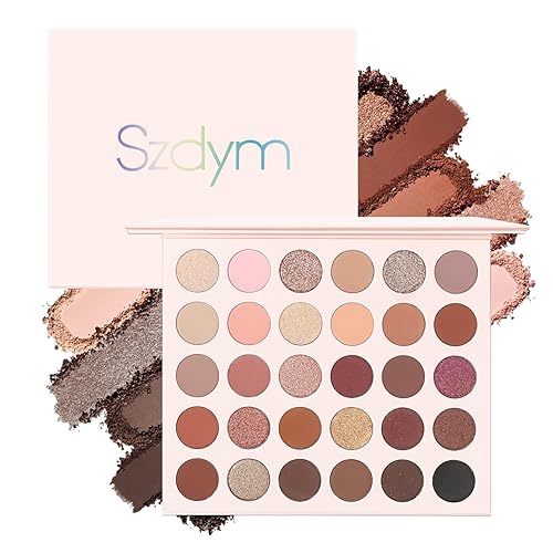 Paleta de sombras de ojos de 30 colores, mate de alto pigmento + brillo superbrillante, sombra de ojos impermeable de larga duración, paleta de