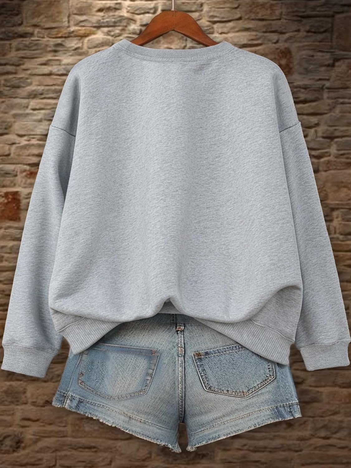 SHENHE Women's Graphic Sweatshirts Coffee and Baggy Kinda Day Fleece Crewneck Sweatshirt Casual Pullover Tops - Image 5