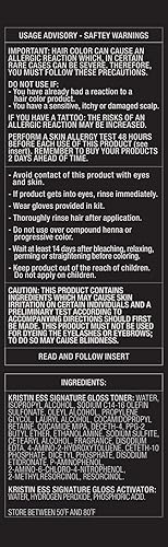 Miniatura 4 de Kristin Ess Tratamiento de brillo distintivo en Golden Hour para cabello rubio claro, brillo que aumenta el brillo, brillo + esmalte que mejora el