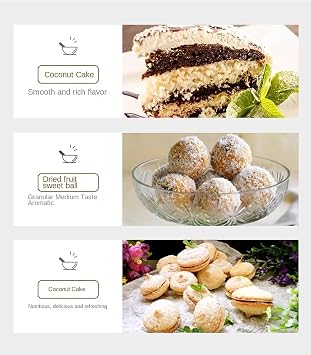 Electric Coconut Scraper Grater Machine, Vertical Grinder Shredder for Making Flakes, Cakes, Cookies
