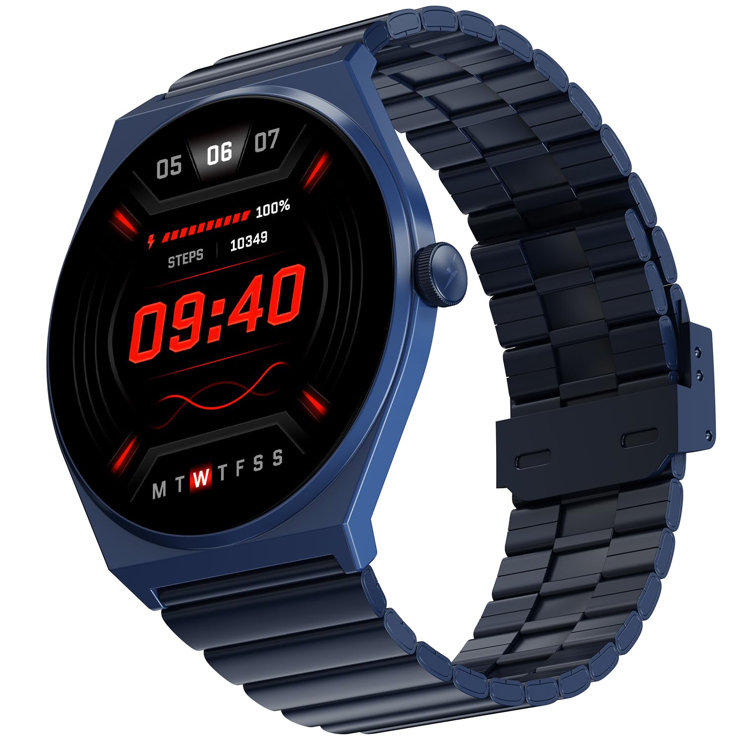 Fire-Boltt Legacy Luxury Round Smart Watch 1.43″ Super AMOLED,Bluetooth Calling,Wireless Charging,Voice Assistant,SpO₂ & Heart Rate Monitor,110+ Sports Modes, Metal Smart Watch for Men & Women - Black — Amazon image 21