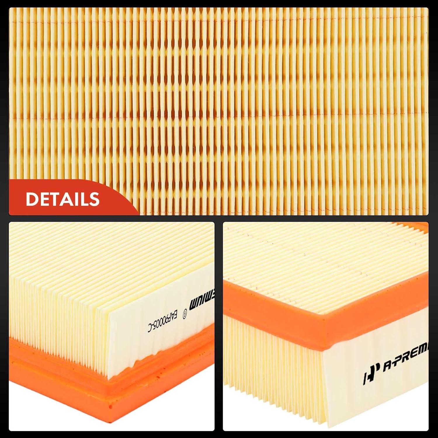 A-Premium 2-PC Engine Air Filter Compatible with Mercedes-Benz S550 2012-2017, SL550 2013-2020, CLS550, E550, GL450, GL550, GLS550, G63 AMG, GLE63 AMG, S63 AMG, & More