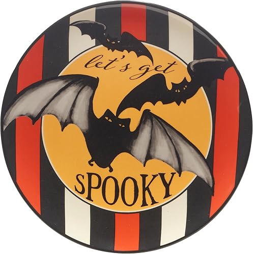 Miniatura 5 de Certified International Spooky Halloween - Plato de ensaladapostre de 8.75 pulgadas, multicolor, mediano, juego de 4