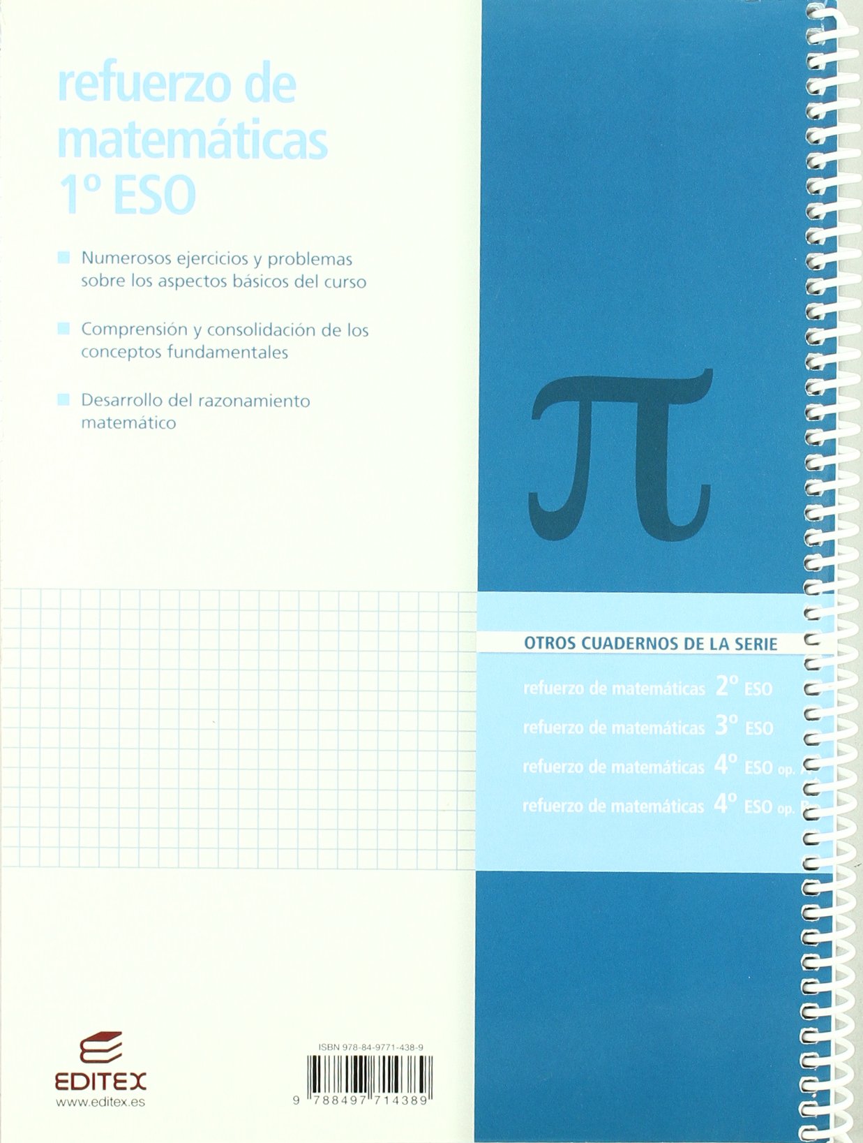 Refuerzo Matemáticas 1º ESO (Cuadernos de Refuerzo) - 9788497714389