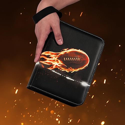 Miniatura 5 de RONMONG Carpeta de tarjetas de fútbol, tarjetas comerciales deportivas 2023 con fundas para álbum, 440 bolsillos, soporte para tarjetas de rugby,