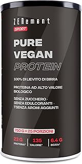 Proteina Vegana da Lievito di Birra - Alto Contenuto di Proteine - Facile da Assimilare - Senza Zuccheri né Edulcoranti, Senza Glutine, Senza Aromi Aggiunti - 750 g - Zenement