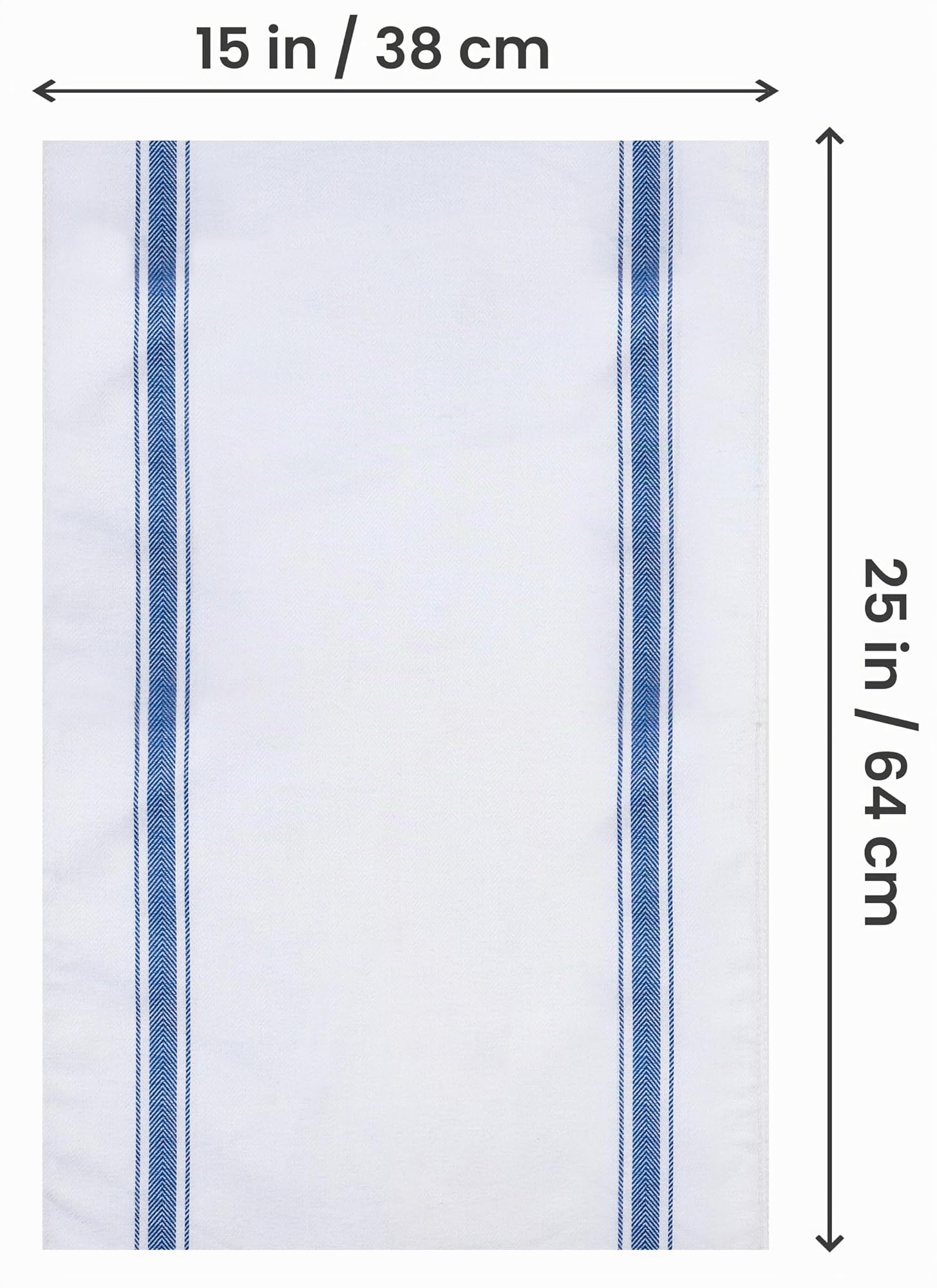 Utopia Towels - 200 GSM Asciugapiatti, 38 x 64 CM, Asciugamani Da Cucina In Cotone, Set Di Asciugamani Da Bar e Da Tè Morbidi e Riutilizzabili (24 Confezioni, Blu)