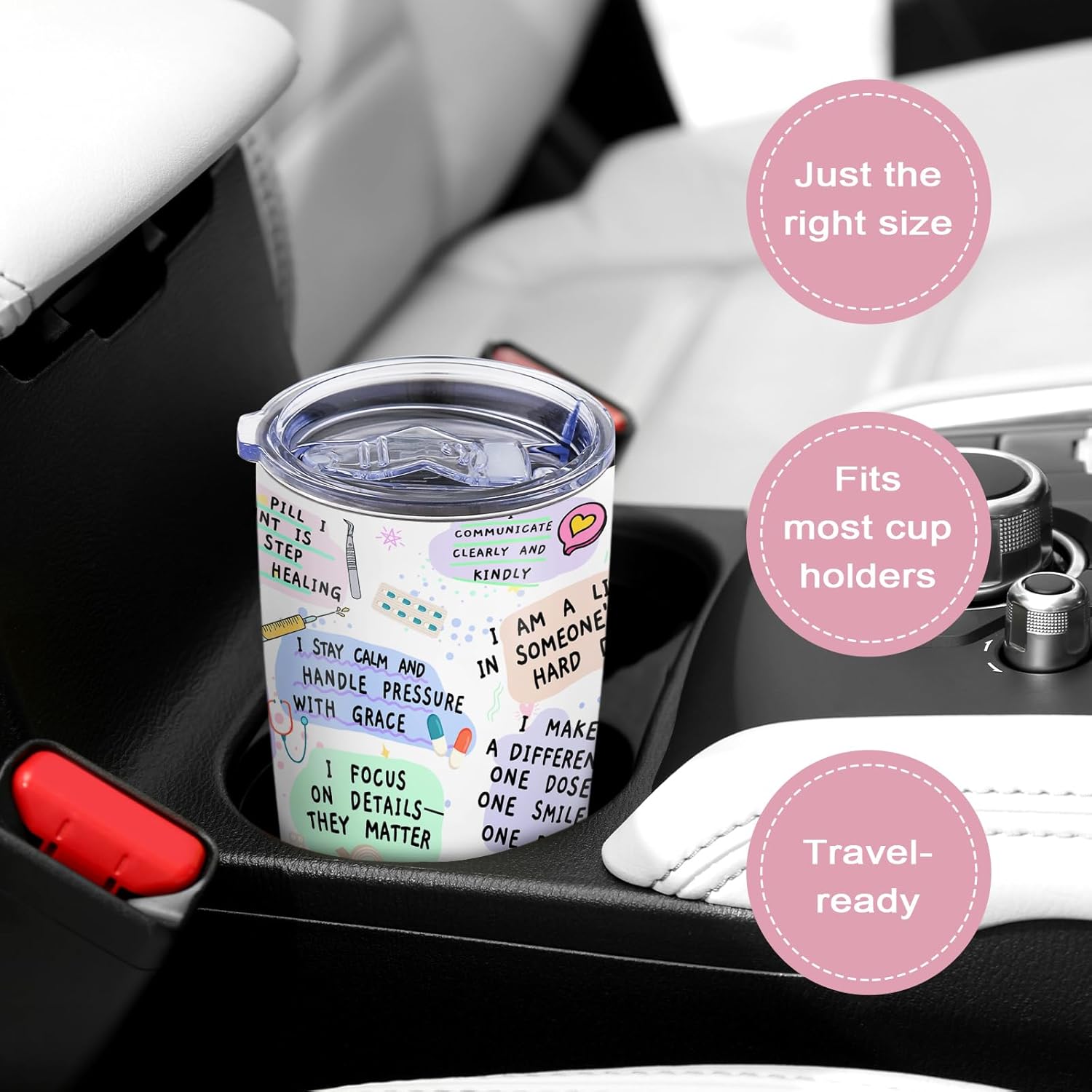 Pharmacist Gifts, Pharmacist Appreciation Week Christmas Graduation Gifts for Women, Pharmacy Gift for Pharmacist, Travel Coffee Tumbler Mug 20oz - Image 4