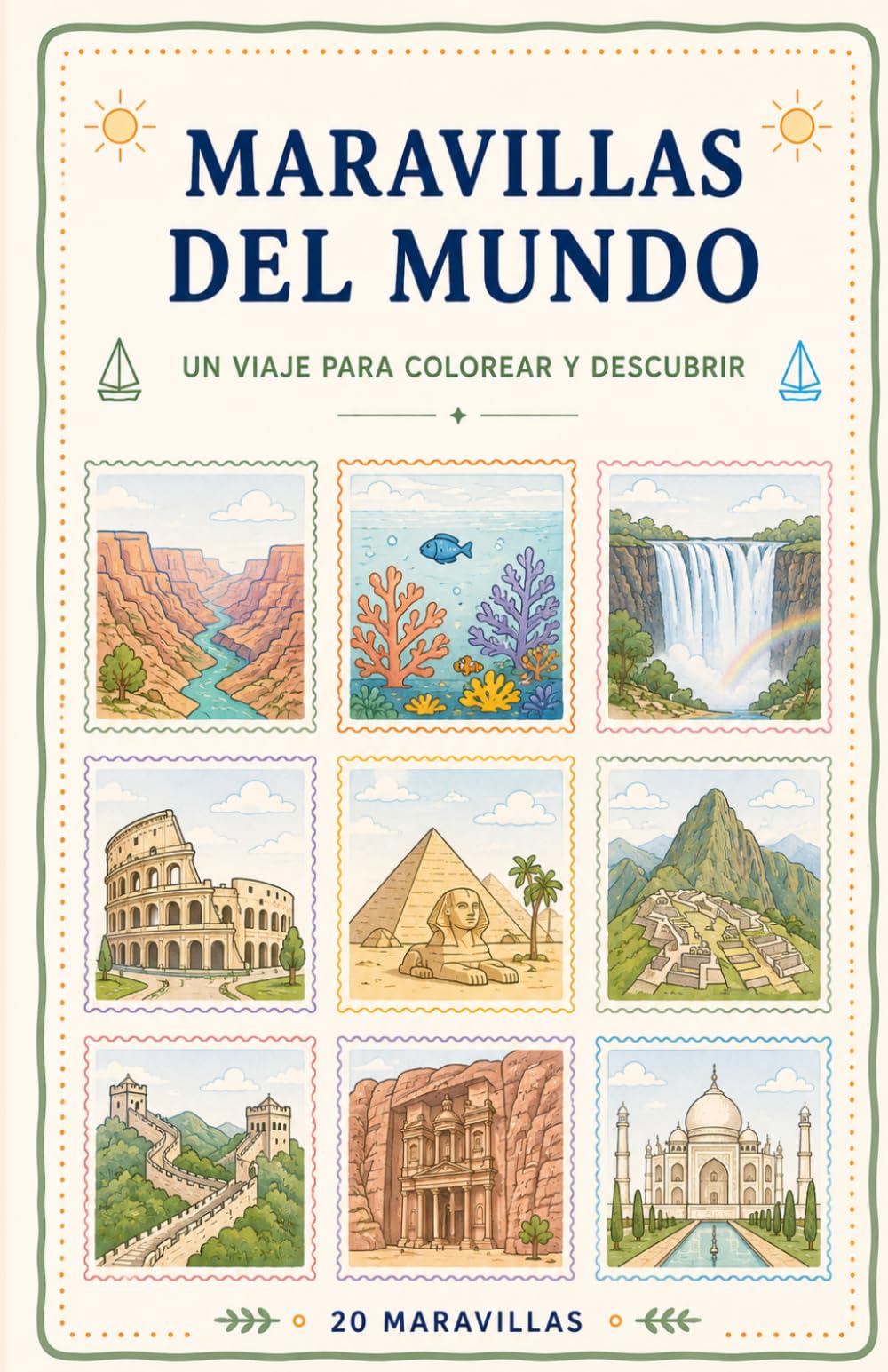 MARAVILLAS DEL MUNDO: Un viaje para colorear y descubrir