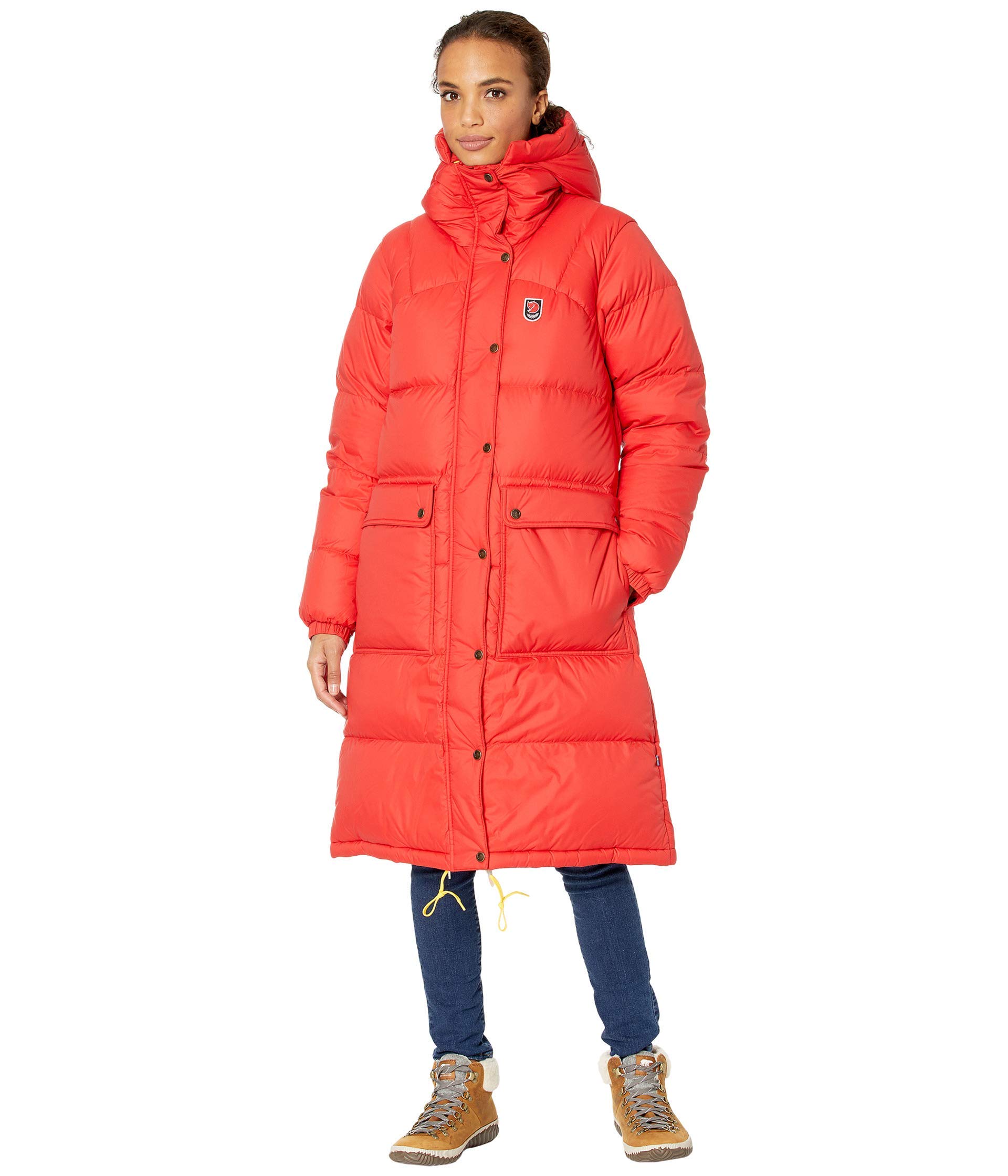 FJALLRAVEN F86126-334 Expedition Long Down Parka W True Red M