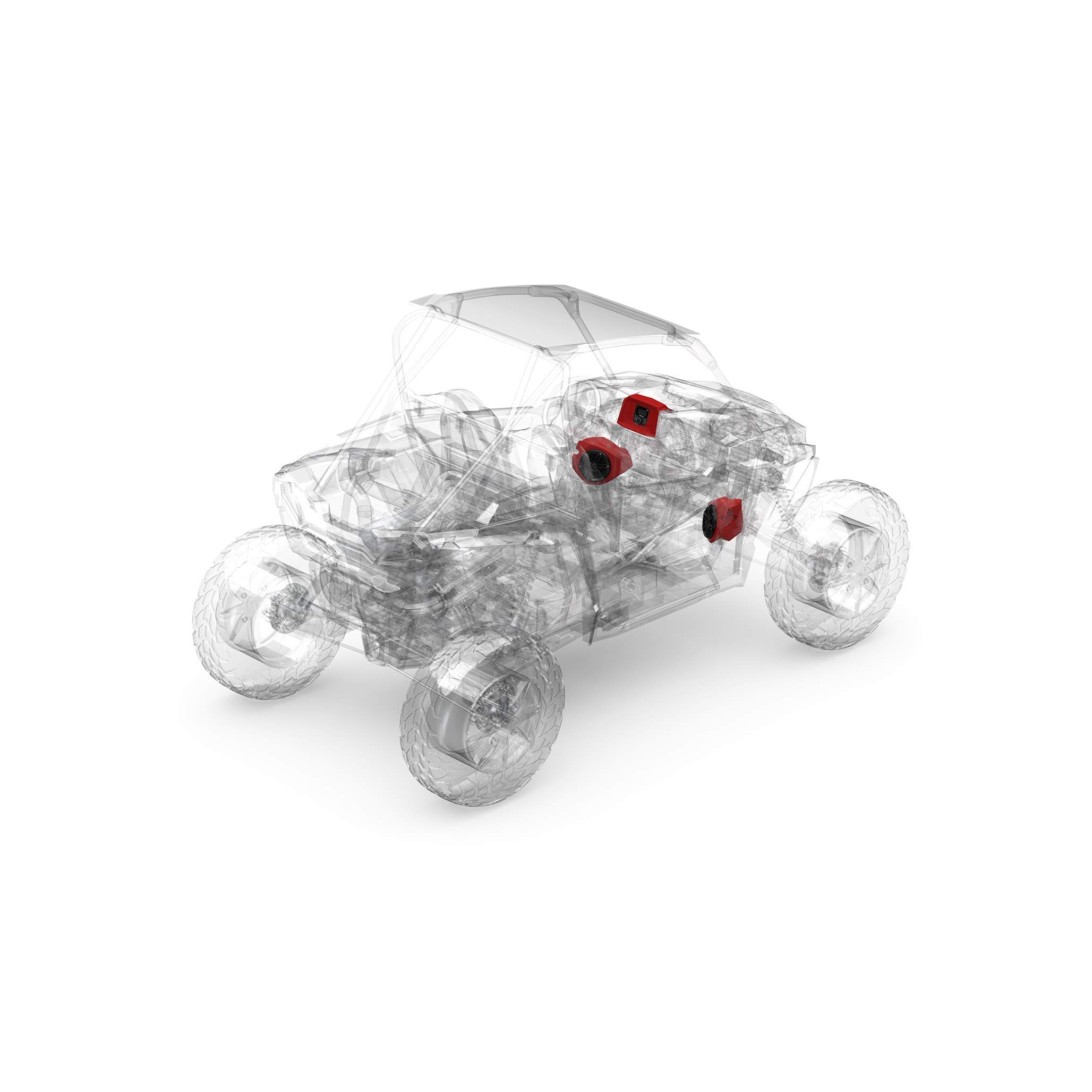 Rockford Fosgate RZR14-STG1 Audio Kit: PMX-1 Receiver & M0 Series Front Speaker Kit for Select Polaris RZR Models (2014-2021)