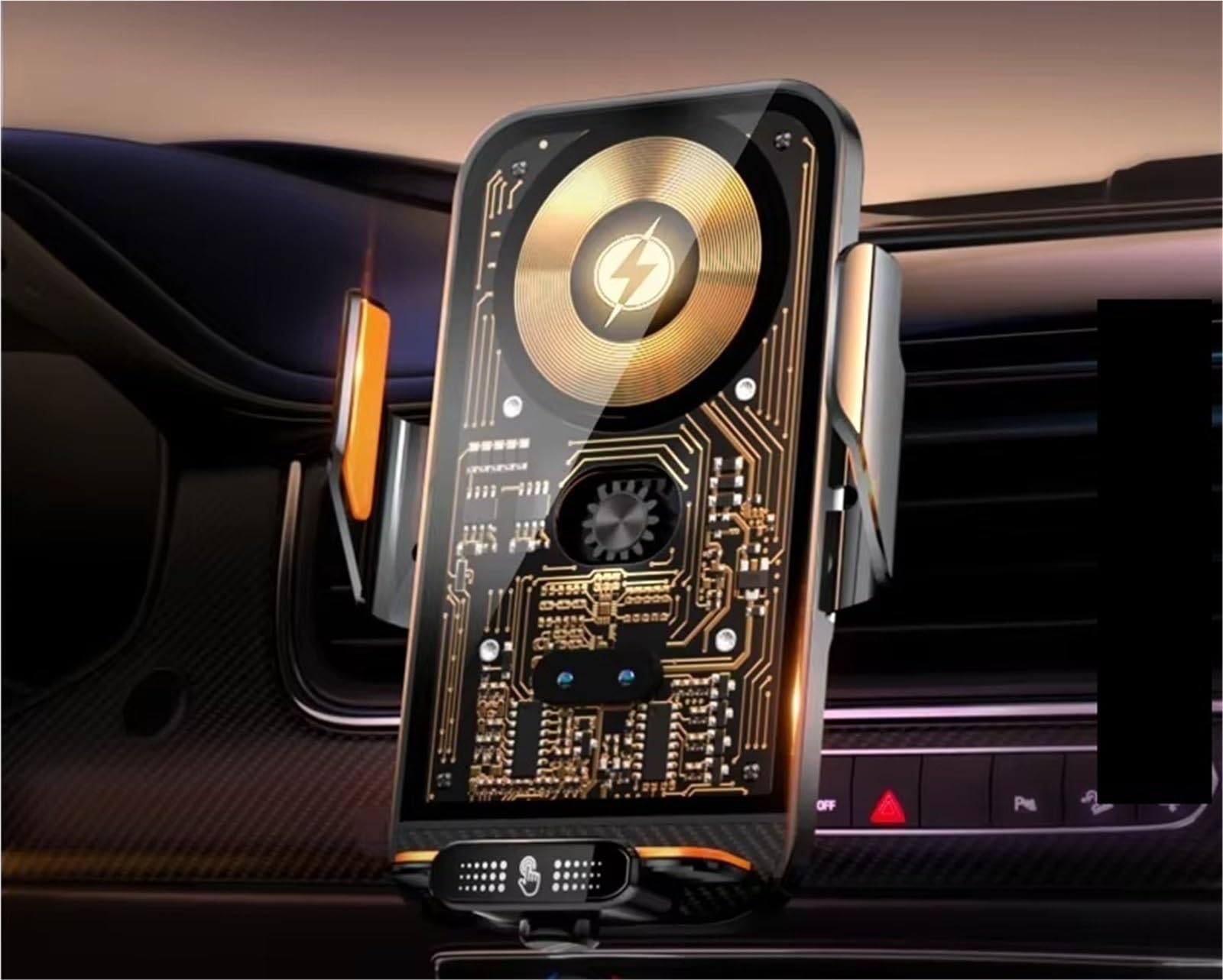 Per Iphone Universale Auto Telefono Supporto 66w Caricabatterie Wireless Cellulare Auto Telefono Culla Intelligente Infrarosso Aria Sfiato Clip Porta Cellulare Auto