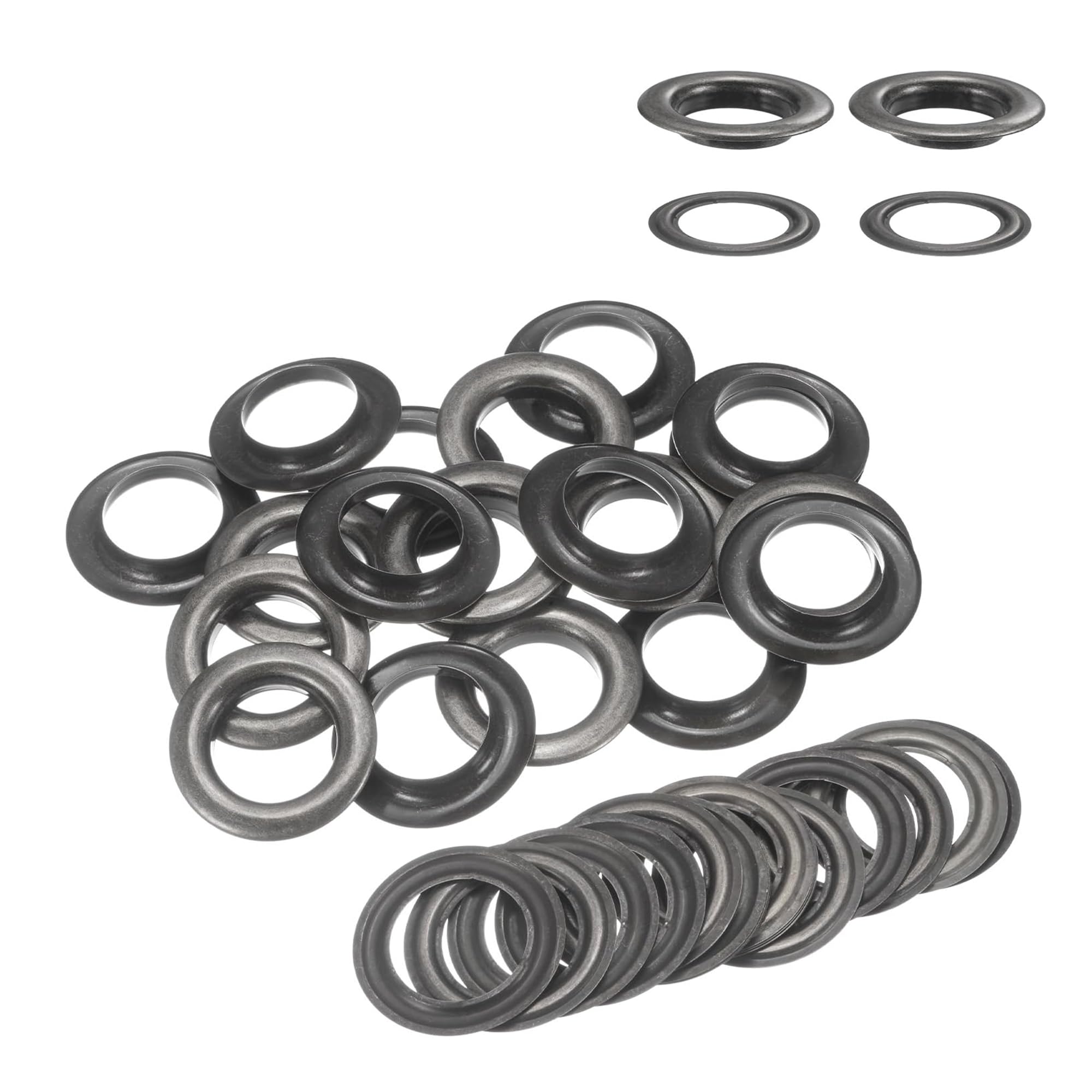 WedDecor 40mm Pistola Metallo Ottone Occhielli con Rondelle per Abbigliamento e Pelle Artigianato, Rondelle per Vinile Banner & Tela Holding, Fai da Te Progetti, 100 Pezzi