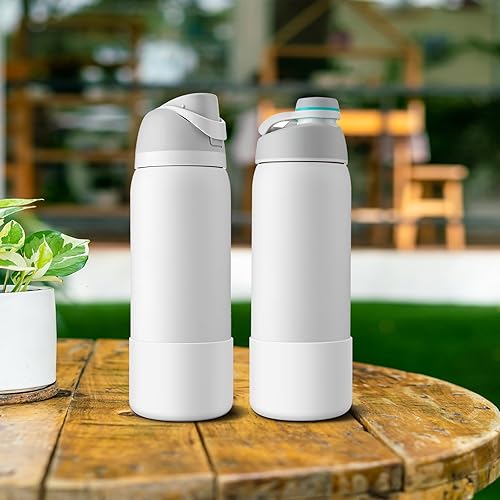 Vista 275 de 2PCS Silicone Water Bottle Boot for Owala 24oz 32oz 40oz, Anti-Slip Protective Sleeve Bottom Bumper Protector for FreeSip, Twist, and Flip Stainless
