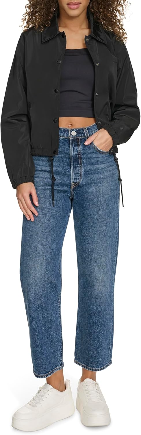 Champion womens Cropped Coached Jacket - Image 2