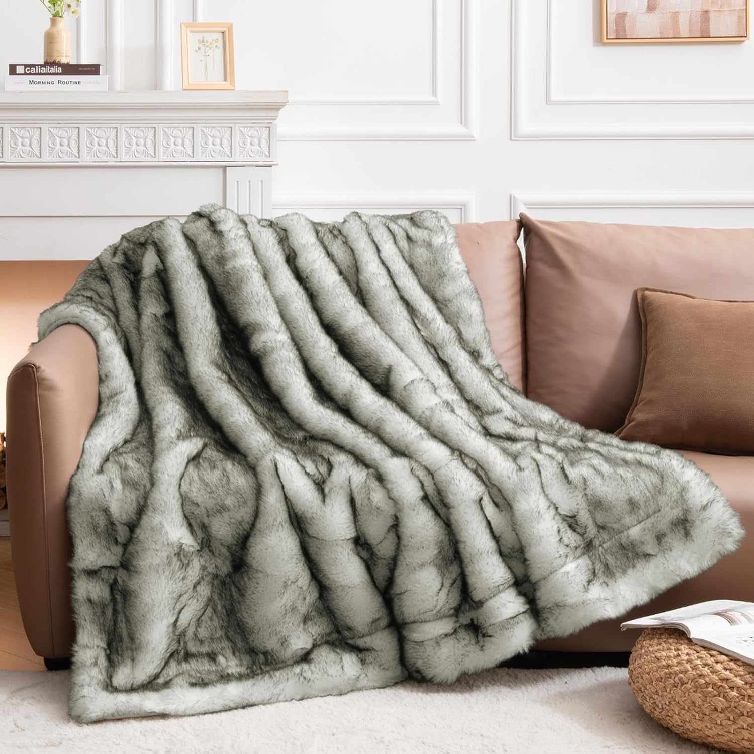 HOMFINE Luxury Faux Fur Blanket Super Thick Warm Bangladesh Ubuy