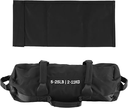 Hipicute Sandbags for Workout,Adjustable Sand Bags for Fitness,Yoga, Strength Training -Body Workouts,Black