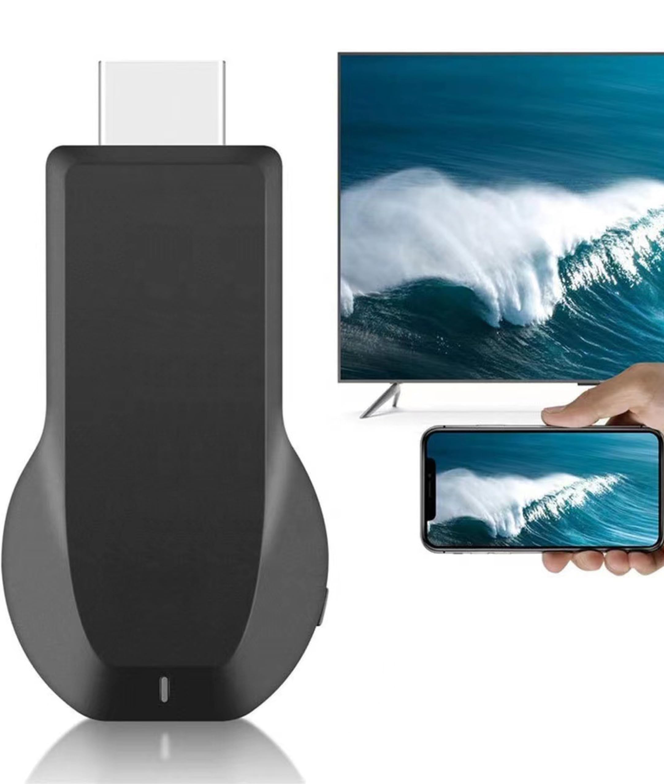 Display Dongle, 2.4G Display Adapter Receiver 1080P 4K Adapter Mirroring Screen Support for Miracast for DLNA for Airplay for Home Theater